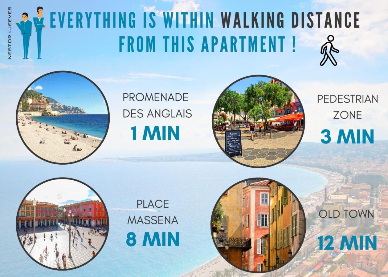 Nestor&Jeeves - City Break - Central - Very Close Sea Ницца Экстерьер фото